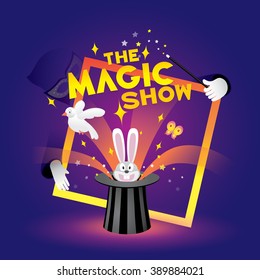 The Magic Show. Vector Illustration