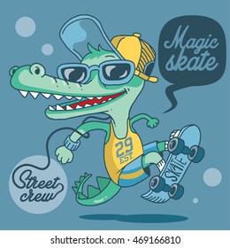 Magic Skater Crocodile