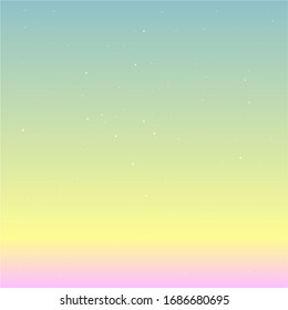 Magic Sky With The Stars Wallpaper Background Yellow Light Pink Blue Sky Gradation