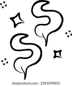 Magic Smoke hand drawn vector illustrations