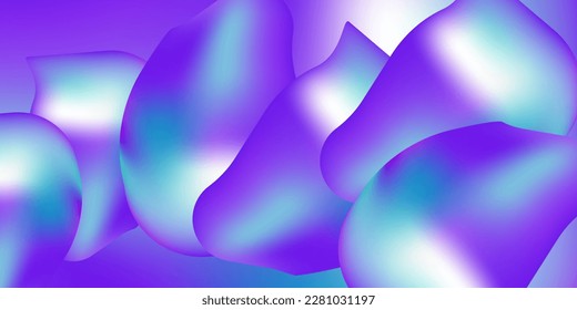 Magic smooth mesh multicolored background set. Abstract backdrop.