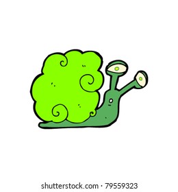 caricatura de caracol mágico