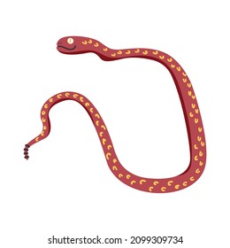 Magic Snake hand drawn naive art