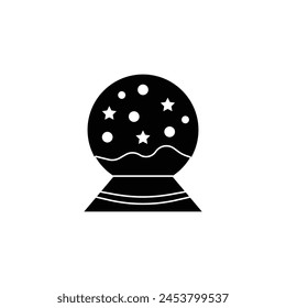magic snowball vector type icon