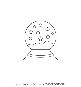 Vector de bola de nieve mágica
