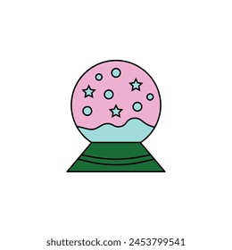 magic snowball vector type icon