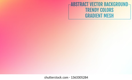 Magic soft color background. Modern screen vector design for mobile app or user interface. Mesh gradient. Nature backdrop.  Ecology concept for your graphic design, banner or poster
