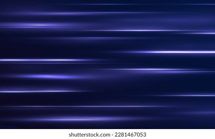 Magic soft vertical neon lines. Set of abstract lens flares. Flash luminous blue line motion. Laser sparkle beams, glowing speed rays, sparks light effect. Luminous sparkling lined. Vector	