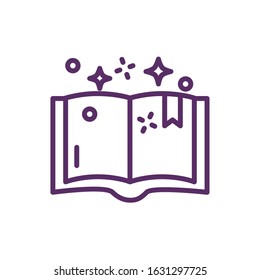 magic sorcery book isolated icon vector illustration design