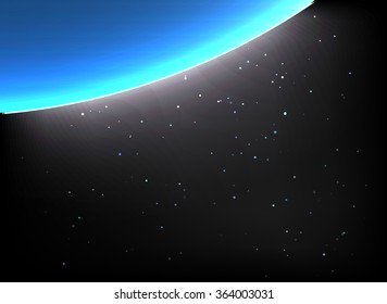 Magic Space  planets, stars Vector