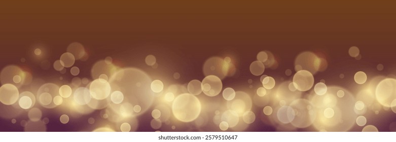 Magic sparkling dust bokeh and light. Vector illustration