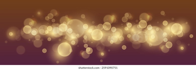 Magic sparkling dust bokeh and light. Vector illustration