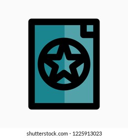 Magic Spell Book Icon . Halloween symbol