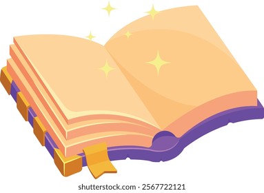 Magic spell book vector illustration