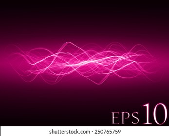 magic spell effect (pink colored,horizontal waves version)
