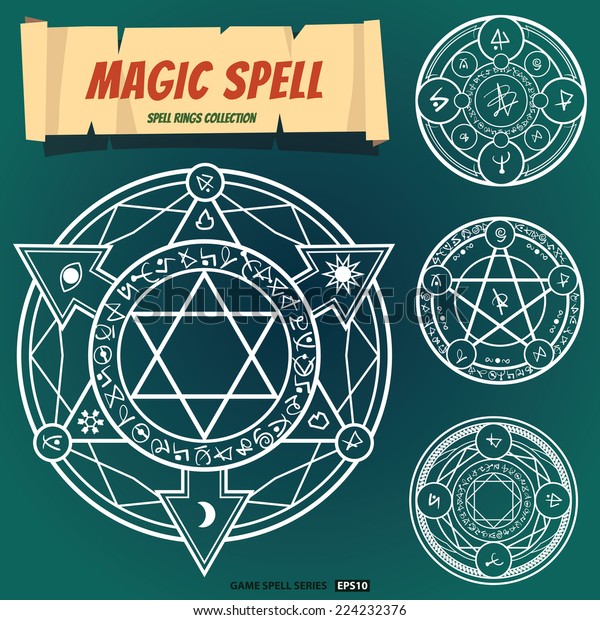 Magic spells ring EPS10\
vector
