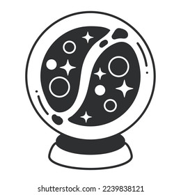 magic sphere esoteric colorless icon