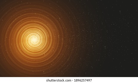 Magic Spiral Black hole on Galaxy background with Milky Way spiral,Universe and starry concept desig,vector