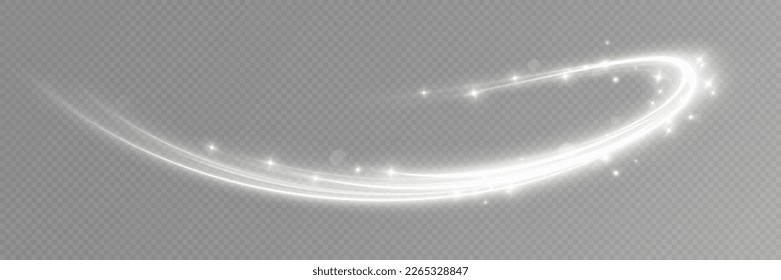 Magic spiral with sparkles.White light effect.Glitter particles with lines.Swirl effect.