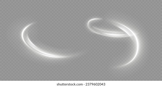 Magic spiral with sparkles.White light effect.Glitter particles with lines.Swirl effect.