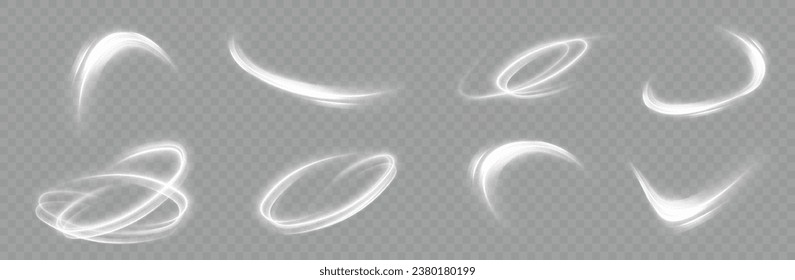 Magic spiral with sparkles.White light effect.Glitter particles with lines.Swirl effect.