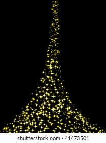 Magic star abstract background