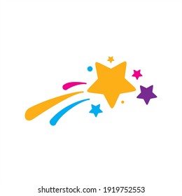 The magic star. Children's illustration.