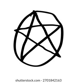 magic star hand drawn element