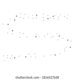 magic star way background vector illustration flat style