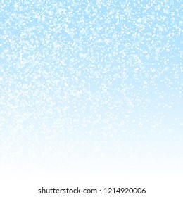 Magic stars Christmas background. Subtle flying snow flakes and stars on winter sky background. Awesome winter silver snowflake overlay template. Ravishing vector illustration.