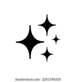 Magic stars icon, Bright stars simpleicon, shine icon flat illustration on white background..eps