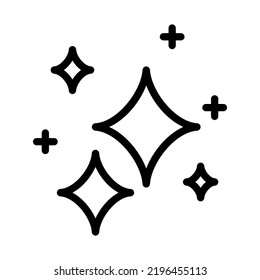Magic stars icon. trendy style sign for mobile concept and web design. Bright stars simple line vector icon. Symbol, logo illustration. Pixel perfect vector graphics