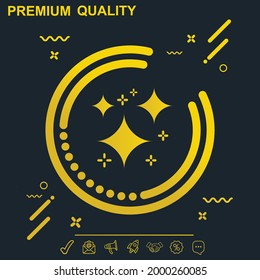 Magic stars icon vector illustration - modern design