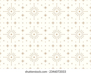 Magic stars seamless pattern design. Vector illustration. 