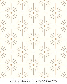 Magic stars seamless pattern design. Vector illustration. 