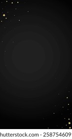 Magic stars vector overlay.  Gold stars scattered around randomly, falling down, floating.  Chaotic dreamy childish overlay template. Miraculous starry night vector  on black background.