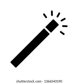magic stick glyph icon