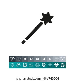 Magic stick icon