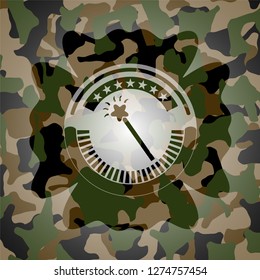 magic stick icon inside camo emblem