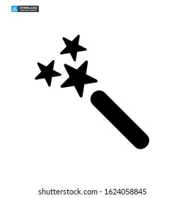 magic stick icon isolated sign symbol vector illustration - high quality black style vector icons
