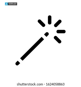magic stick icon isolated sign symbol vector illustration - high quality black style vector icons
