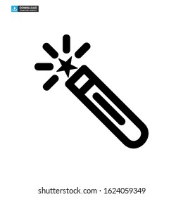 magic stick icon isolated sign symbol vector illustration - high quality black style vector icons
