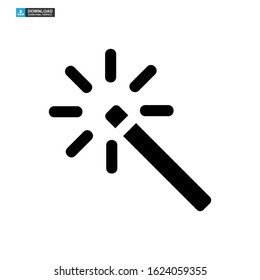 magic stick icon isolated sign symbol vector illustration - high quality black style vector icons
