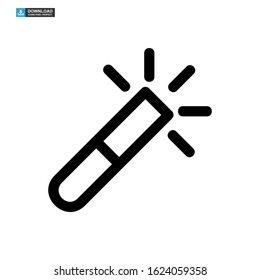 magic stick icon isolated sign symbol vector illustration - high quality black style vector icons

