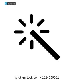 magic stick icon isolated sign symbol vector illustration - high quality black style vector icons
