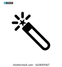 magic stick icon isolated sign symbol vector illustration - high quality black style vector icons
