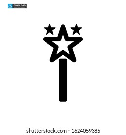 magic stick icon isolated sign symbol vector illustration - high quality black style vector icons
