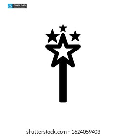 magic stick icon isolated sign symbol vector illustration - high quality black style vector icons
