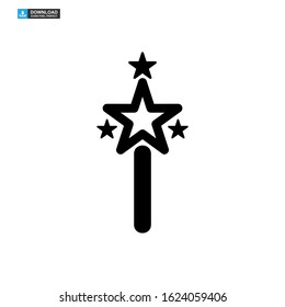 magic stick icon isolated sign symbol vector illustration - high quality black style vector icons
