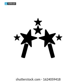 magic stick icon isolated sign symbol vector illustration - high quality black style vector icons
